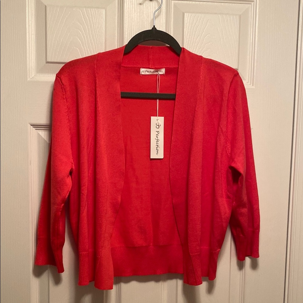 Brand New JJ Perfection Open Cardigan…size L